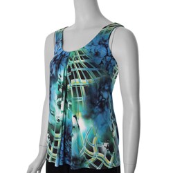 Adi Designs S Max Women's Pleated Front Sleeveless Top