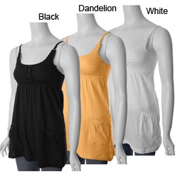 Energie Brand Junior's Smocked Babydoll Top