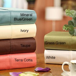 Sateen Solid Combed Cotton 600 Thread Count Sheet Set