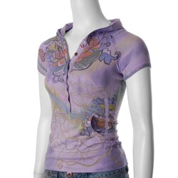 Moa Collection Junior's Hooded Floral Sublimation Top