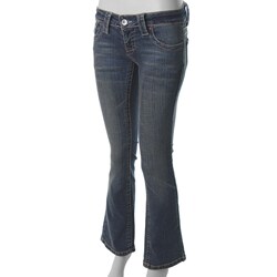 Paris Blues Junior's Low-rise Bootcut Crosshatch Jeans