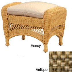Kitty Hawk 'Lucaya' Resin Wicker Ottoman