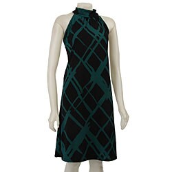 Nicewear Women's Plus Size Sleeveless High-neck Dress