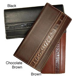 Genova Men's Slim Long Wallet