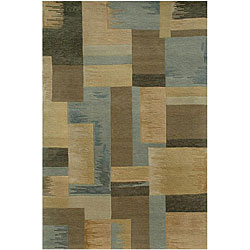 Hand-knotted Malak Wool Rug (5'6 x 8'6)