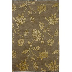 Hand-knotted Accra Wool Rug (5'6 x 8'6)