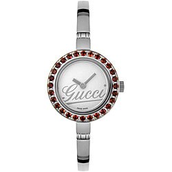 Gucci Women's 105 Garnet Stainless Steel Watch
