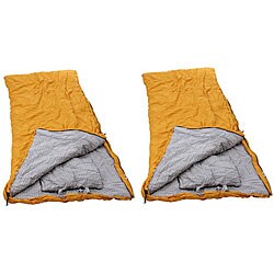 2 Kolumb 30-degree Yellow Rectangular Sleeping Bag