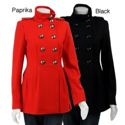 Miss Sixty Women's Military-style Wool Coat 