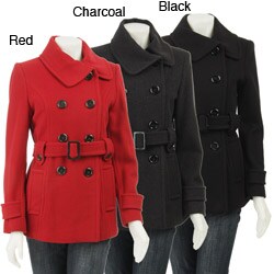 AK Anne Klein Women's Double-breasted Wool Coat
