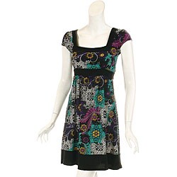 A-List Women's Square-neck Puff-sleeve Dress