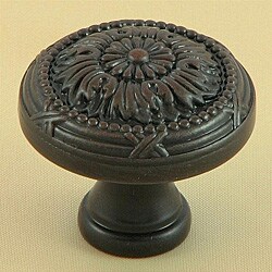 Oil-rubbed Bronze Floral Cabinet Knob Pulls (Pack of 25)