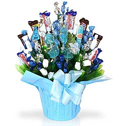 'Powder Me Blue' New Baby Gift Basket