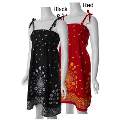 Shana Junior's Smocked Spaghetti Strap Dress