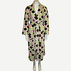 Big Dots Women's Plush Long Robe