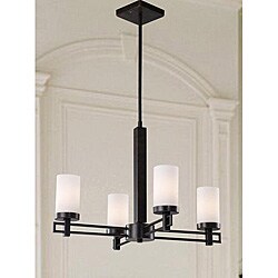 Antique Bronze 4-light Chandelier