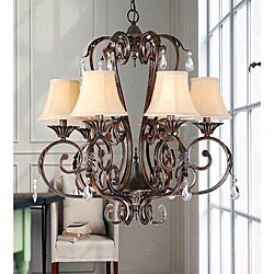 Antique Bronze 6-light Chandelier