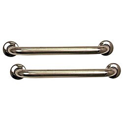 Safety First Stainless Steel 1.5-inch Grab Bar (Pack of 2)