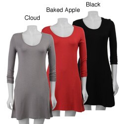 AtoZ Women's Scoop-neck Mini Dress.
