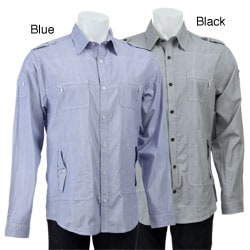 Kanji Men's 'Piston Pusher' Long-sleeve Woven Shirt
