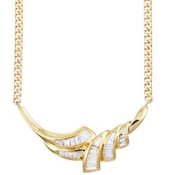 18k Yellow Gold 1 3/4ct TDW Diamond Necklace (I-J, I3)