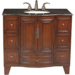 Luxeo Grand Cheswick 40-inch Single Sink Granite Top Vanity