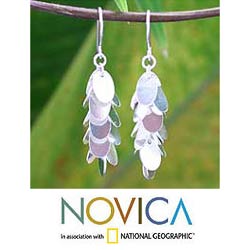 Sterling Silver 'Joyous Dancer' Drop Earrings (Thailand)