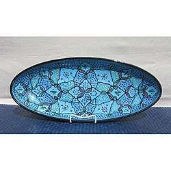 Extra Large 21-inch Sabrine Design Oval Platter (Tunisia)