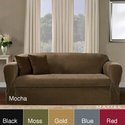 Maytex Collin 2-piece Loveseat Slipcover