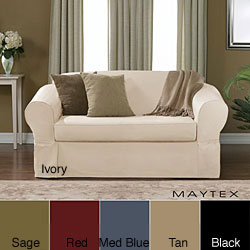 Piped Twill 2-piece Sofa Slipcover