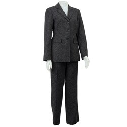 John Meyer Women's Two-piece Three-button Pant Suit