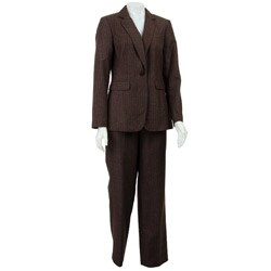 John Meyer Women's Two-piece One-button Pant Suit