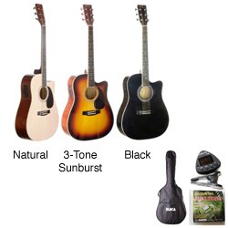 Acoustic Electric Guitar and Tuner Pack