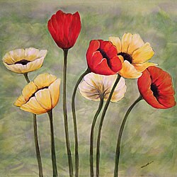 Michel 'Seven Sisters' Hand-painted Canvas Art