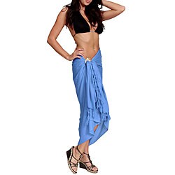 Solid Light Blue Sarong (Indonesia)