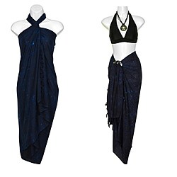 Handmade Navy Blue Sarong (Indonesia)