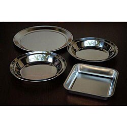 Stainless Steel Pizza Pan, Pie Plates and Cake Pan Set