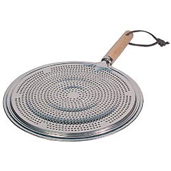 Hardened Tin Wood Handle Simmer Plate/ Heat Diffusers (Pack of 4)