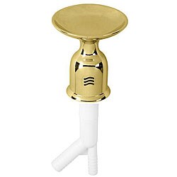 Polished Brass Soap Dish and Air Gap Combo