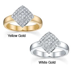 18k Gold 3/4ct TDW Princess Diamond Ring (F, VS)