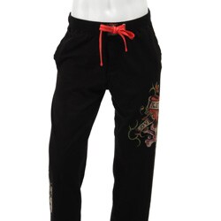 Ed Hardy Men's Black Love Kills Slowly Jersey Pants