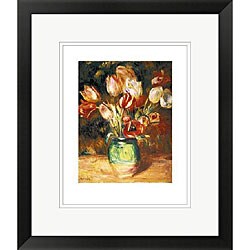 Pierre-Auguste Renoir 'Tulips in a Vase' Framed Art Print