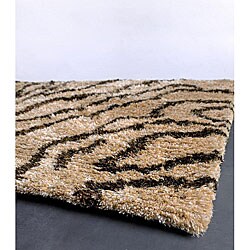 Hand-woven Tiger Stripe Rug (7'9 x 10'6)