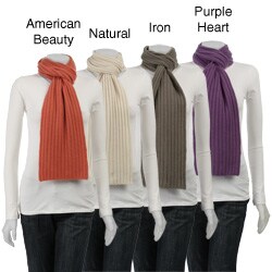 Himalaya Trading Company Rib Knit Cashmere Scarf