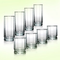 Anchor Hocking 8-piece 'Precious Jewel' Glassware Set (Case of 2)