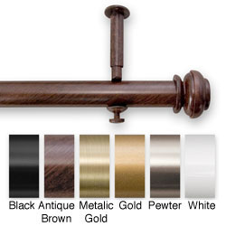 Bold Pole 90 to 144-inch Adjustable Curtain Rod Set
