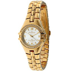 Peugeot Women's Goldtone Crystal Accent Watch
