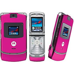 Motorola V3 Razr Magenta Camera/ Unlocked GSM Cell Phone
