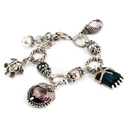 Sweet Romance Beachcomber Glass Pearl Bracelet