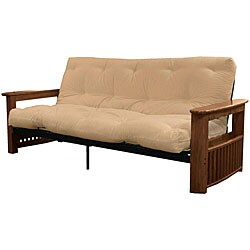 Columbus Walnut Queen Premier Mattress Futon Set